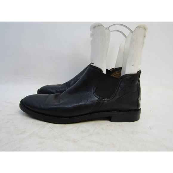 Trask Womens Size 7.5 M Black Leather Chelsea Ankle Fashion Boots Booties - Picture 1 of 11